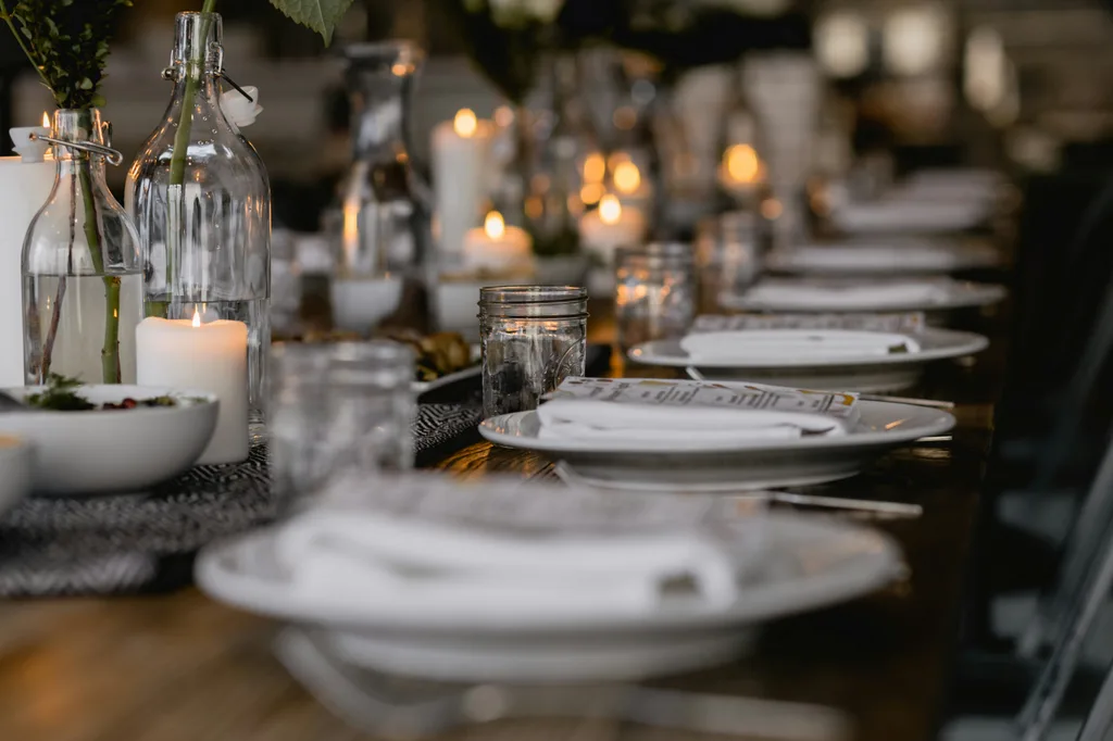 Event table setting and gathering goods — lifestyle context