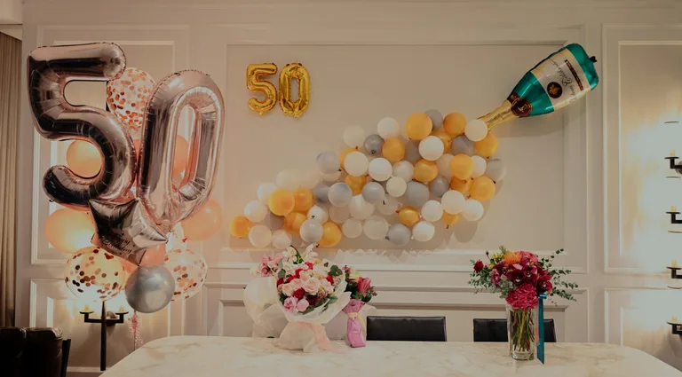 Home and gathering occasion setup atmosphere